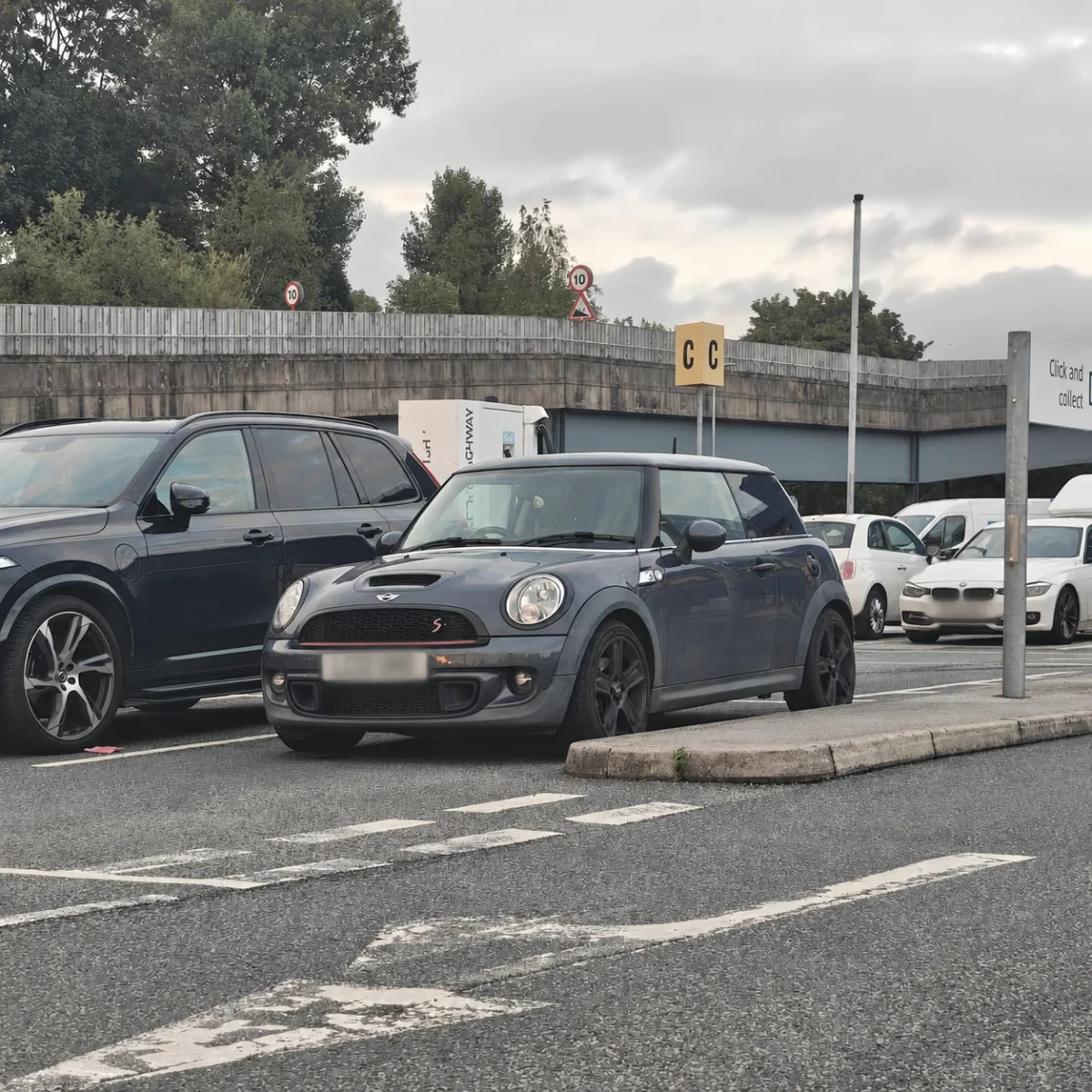 Grey MINI R56 Cooper S in a car park