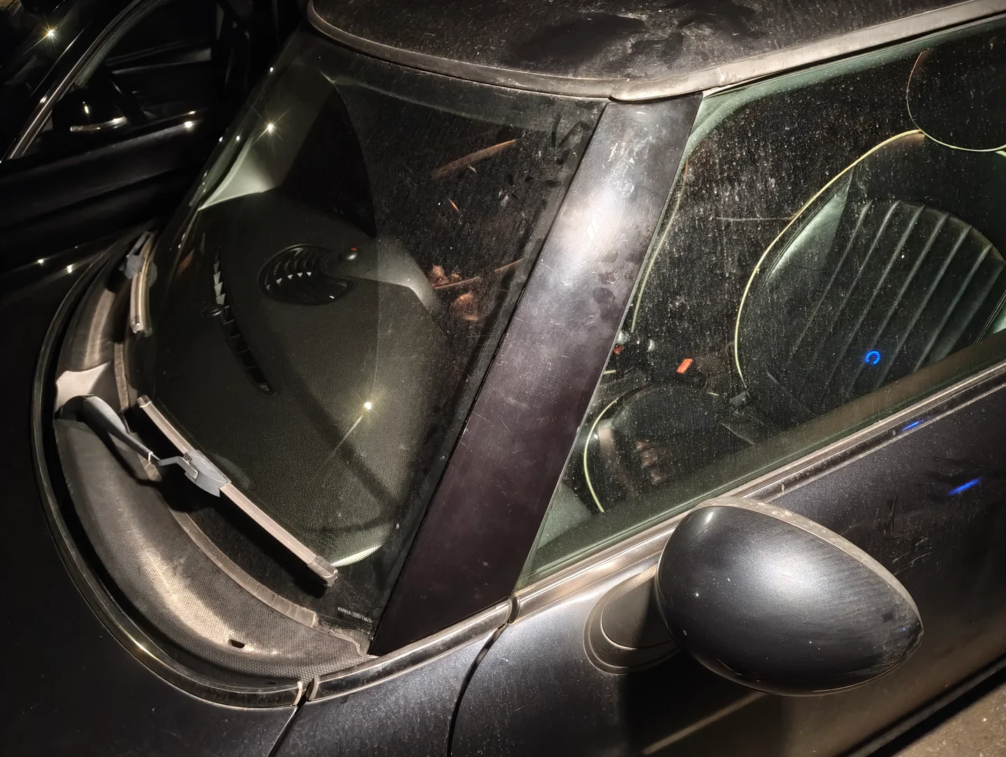 Nearside exterior A-Pillar trim