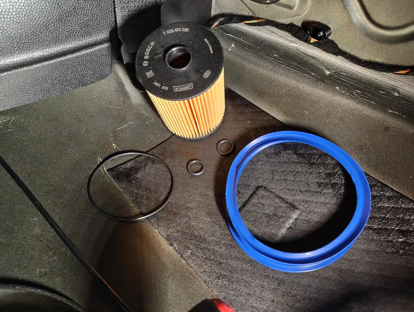 New fuel filter and seals