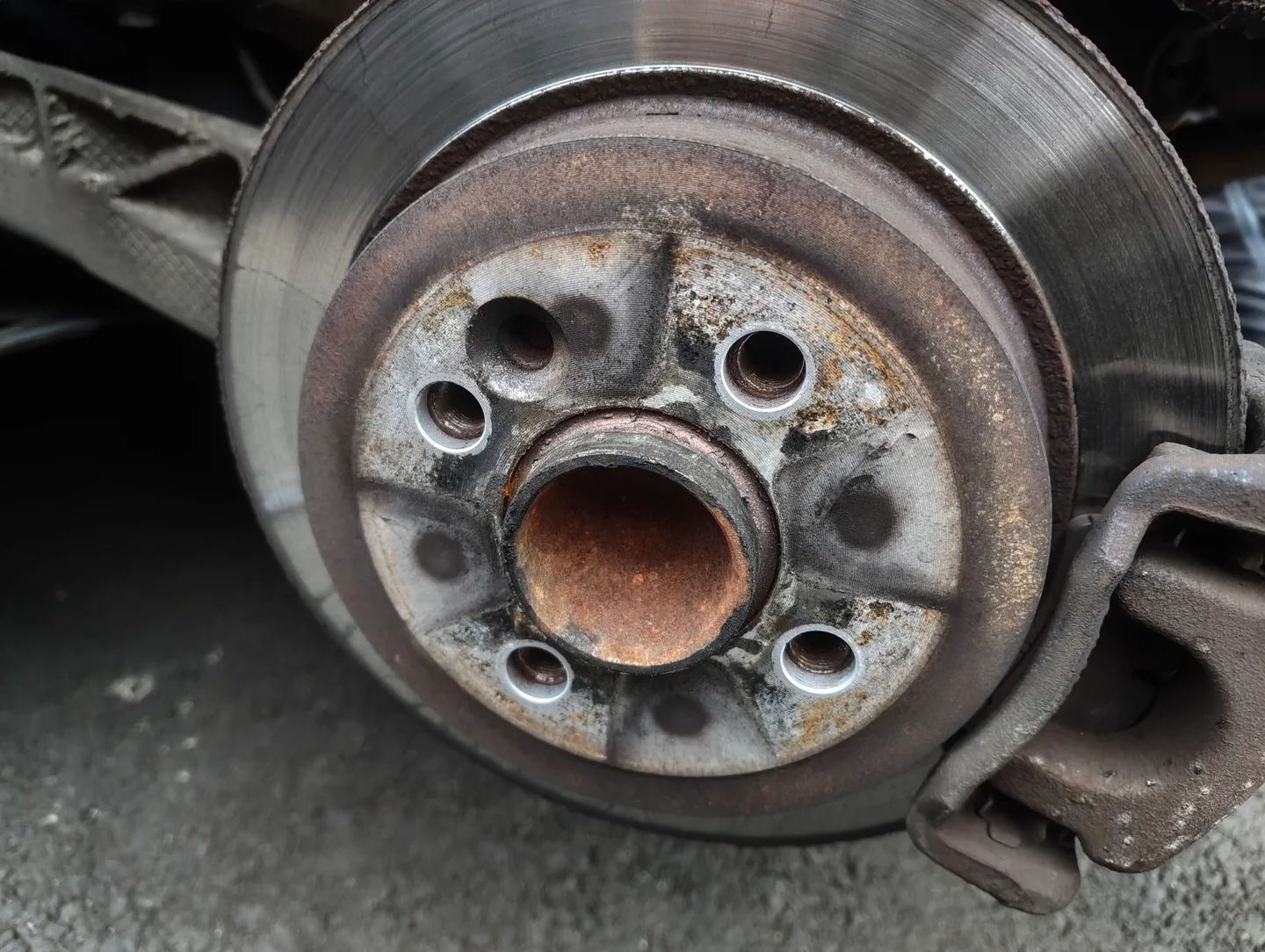 Offside rear brake disc