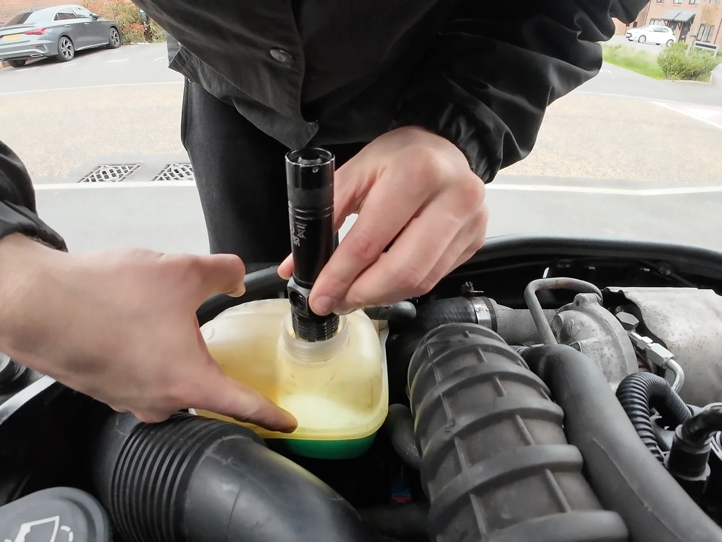Coolant level check