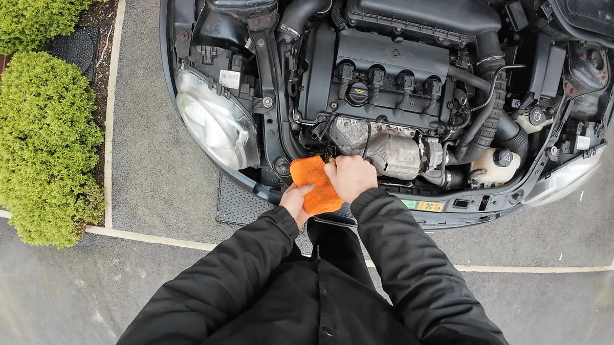 Pulling dipstick