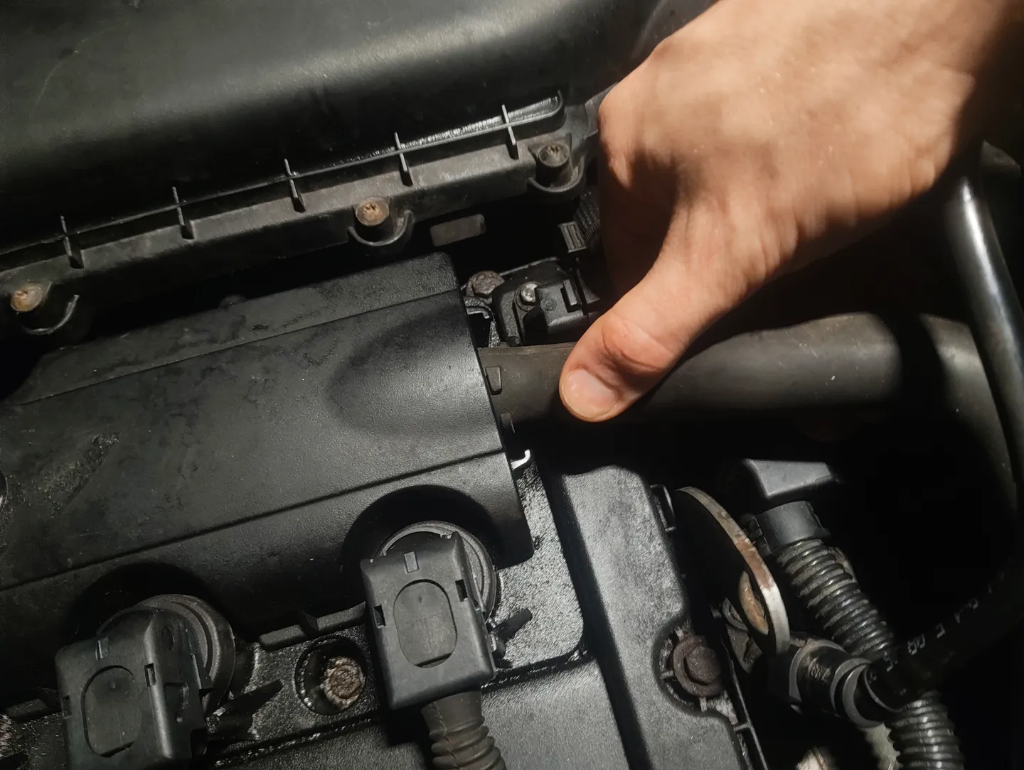 Pulling smaller boost pipe hose