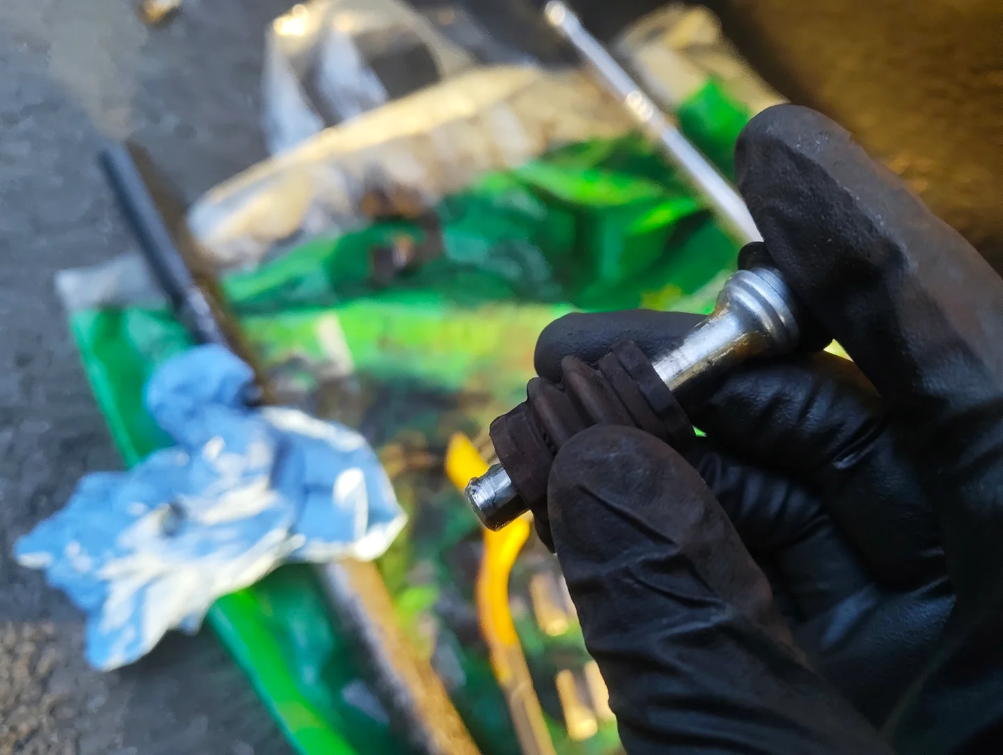 Rear brake caliper slider pin