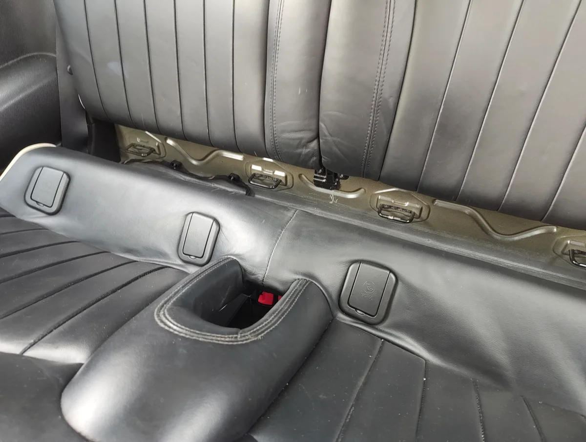 Removed rear seat bottom